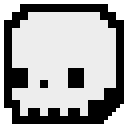 Pixel skull